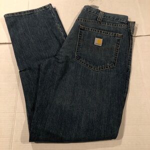 NWOT Carhartt Men’s 34x32 Relaxed Fit Holter Denim Blue Jeans 101483 980